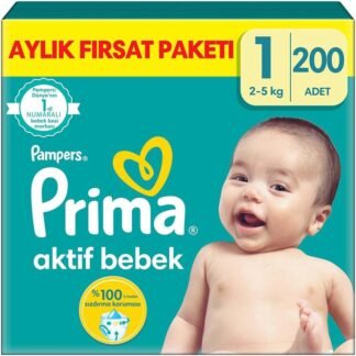 Prima Aktif Bebek Bebek Bezi 1 Numara 200 Adet - Aylık Fırsat Paketi | En Uygun Fiyat