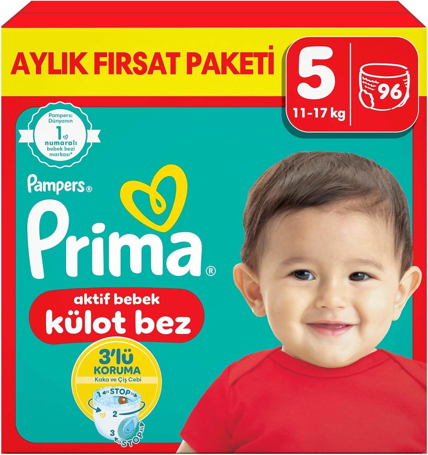 Prima Külot Bebek Bezi 5 Beden (Junior) 96 Adet