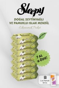 Sleepy Zeytinyağlı Pamuklu Bebek Havlusu 7 Al 6 Öde – Fırsat Paketi