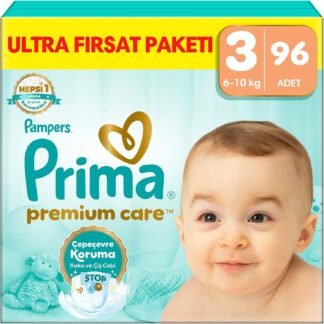 Prima Premium Care 3 Numara Bebek Bezi 96 Adet - Ultra Fırsat Paketi