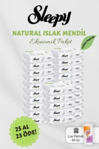 Sleepy Natural Islak Bebek Havlusu 25 Al 23 Öde – Fırsat Paketi