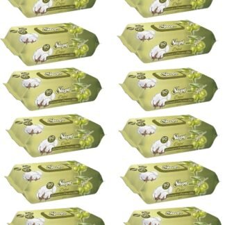 Sleepy Zeytinyağlı Islak Havlu 12 x 90'lı (1080 Yaprak) Aylık Fırsat Paketi