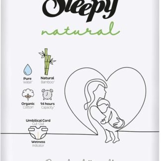 Sleepy Natural Bebek Bezi 2 Beden Mini (3-6 kg) 42 Adet | Doğal ve Konforlu