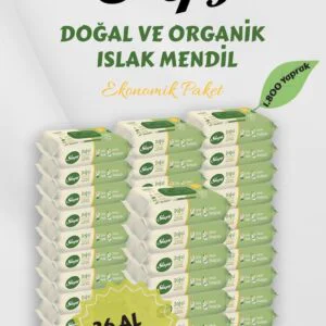 Sleepy Organik Islak Mendil 36'lı Al 33 Öde - Fırsat Paketi