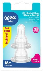 Wee Baby 378 Biberon Emziği 2’li – Ekonomik Seçim
