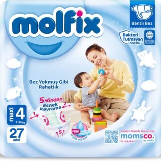 Molfix Bebek Bezi 3D Maxi 4 Beden İkiz Paket (2x27 Adet)