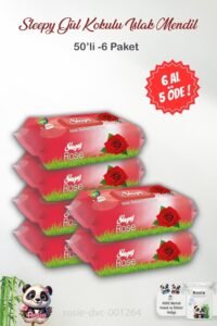 Sleepy 50’li Gül Kokulu Islak Bebek Havlusu ve ROSIE – Fırsat Paketi