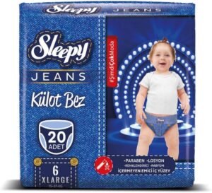 Sleepy Jeans Külot Bez 6 Beden Xlarge (15-25 kg) 20 Adet | Uygun Fiyat