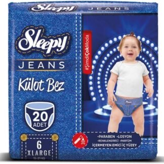 Sleepy Jeans Külot Bez 6 Beden Xlarge (15-25 kg) 20 Adet | Uygun Fiyat