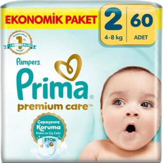 Prima Premium Care 2 Numara (60 Adet) - Ekonomik Paket | En İyi Bebek Bezi