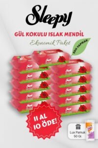 Sleepy Gül Kokulu Bebek Mendili 11 Al 10 Öde – Fırsat Paketi