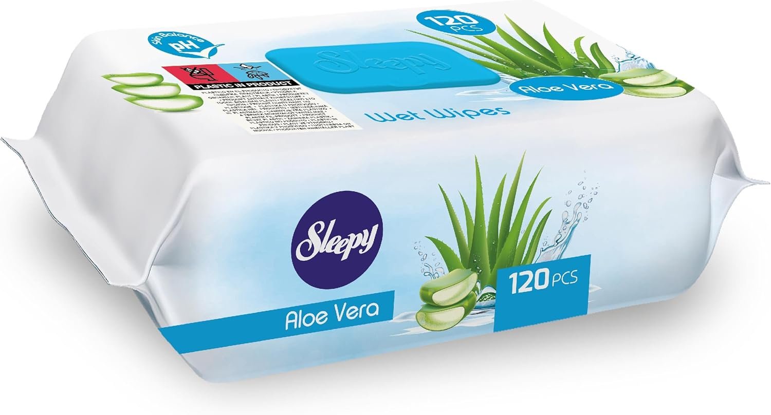 Sleepy Aloe Vera Islak Havlu 24x120 (2880 Yaprak) - Mega Paket