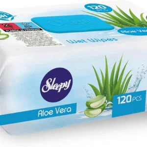 Sleepy Aloe Vera Islak Havlu 6x120 (720 Yaprak) - Aylık Fırsat Paketi