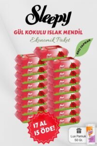 Sleepy Gül Kokulu Bebek Mendili 17 AL 15 Öde – Fırsat Paketi