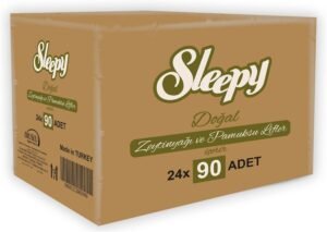 Sleepy Doğal Zeytinyağlı Islak Havlu 24×90 Adet Aylık Fırsat Paketi