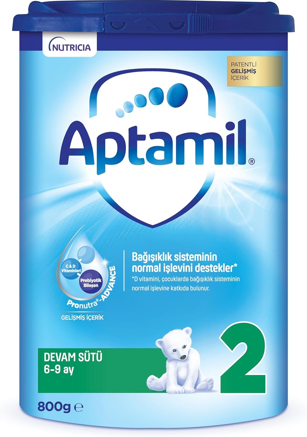 Aptamil 2 Devam Sütü 800g (6-9 Ay) | Uygun Fiyat ve Hızlı Kargo