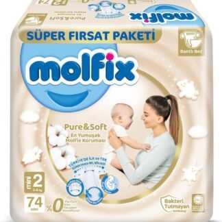 Molfix Pure & Soft 2 Beden Mini Bebek Bezi (3-6 Kg) Süper Fırsat Paketi - 88 Adet