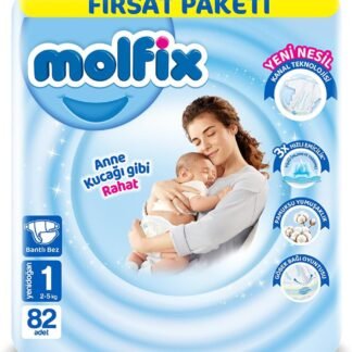 Molfix Fırsat Paketi Yenidoğan 1 Beden Bebek Bezi (82 Adet) - En Uygun Fiyat!