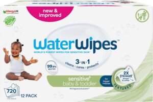 WaterWipes Çocuk Bio Islak Mendil 60’lı x 12 Adet (720 Yaprak) – Mega Paket