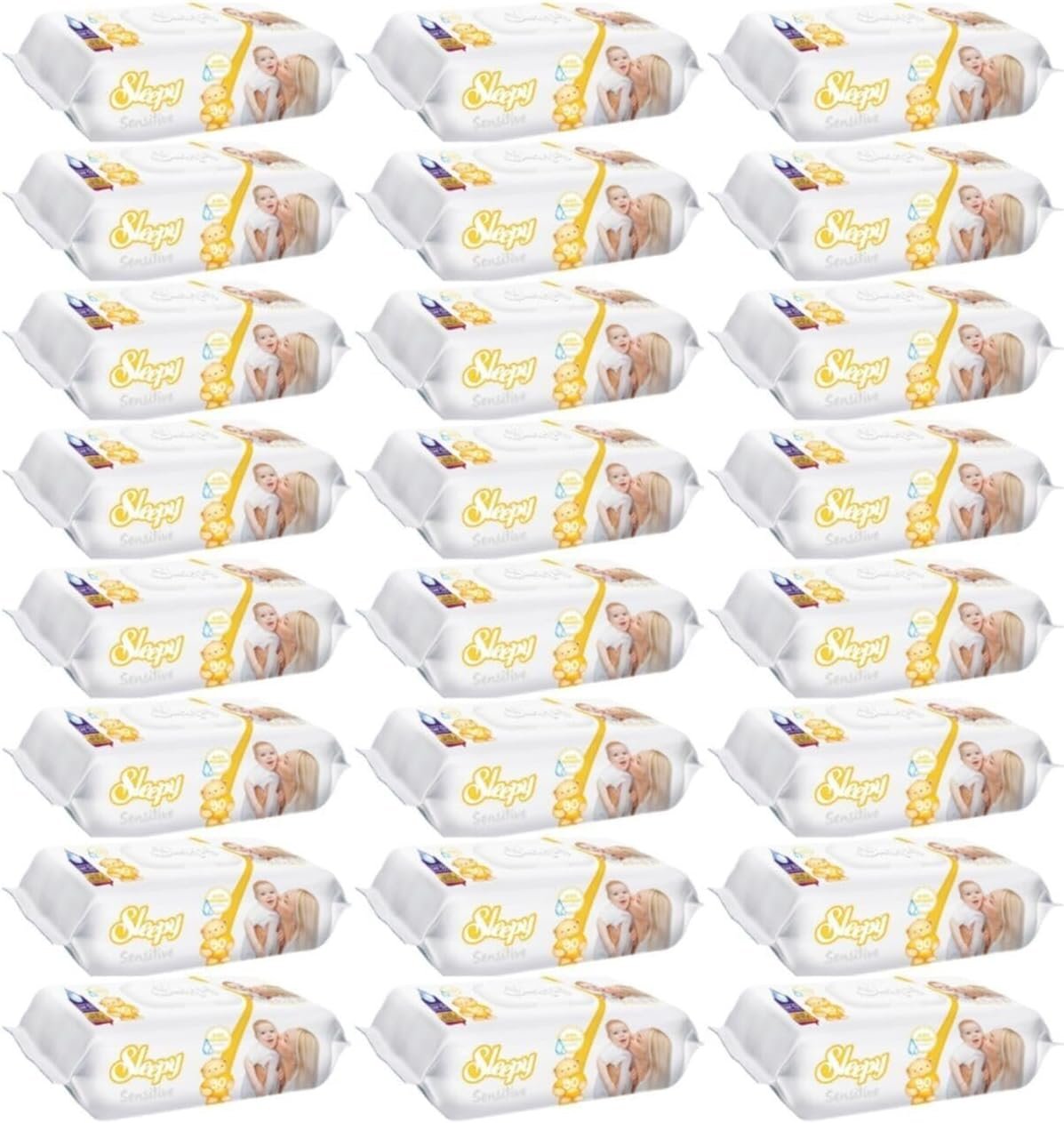 Sleepy Sensitive Islak Havlu 90'lı x 24 Adet - Mega Paket