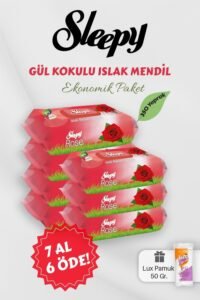 Sleepy Gül Kokulu Bebek Mendili 7 Al 6 Öde – Fırsat Paketi