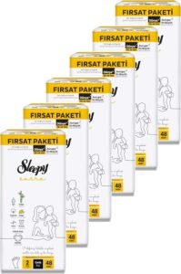 Sleepy Extra Günlük Aktivite Fırsat Paketi Bebek Bezi 2 Numara Mini 288 Adet