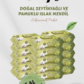 Sleepy 90'lı Zeytinyağlı Pamuklu Bebek Mendili 15 Al 13 Öde - Fırsat Paketi