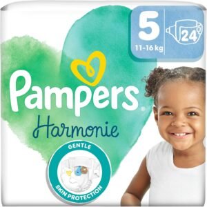 Pampers Prima Harmonie İkiz Paket 5 Beden 24 Adet | Organik Pamuklu Bebek Bezi