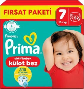 Prima Külot Bebek Bezi 7 Beden (15+ kg) 52 Adet – Fırsat Paketi | Uygun Fiyat