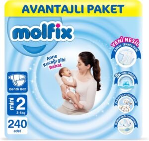 Molfix Bebek Bezi 2 Beden Mini Avantajlı Paket 240 Adet | Uygun Fiyat