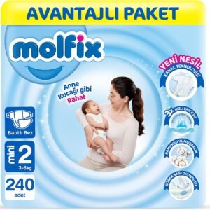 Molfix Bebek Bezi 2 Beden Mini Avantajlı Paket 240 Adet | Uygun Fiyat