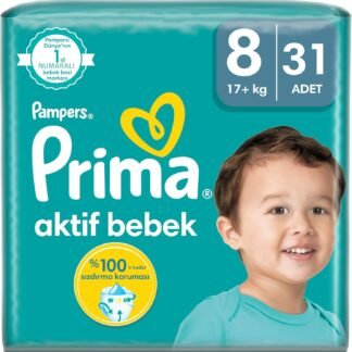 Prima Aktif Bebek 8 Beden Bebek Bezi - 31 Adet Fırsat Paketi