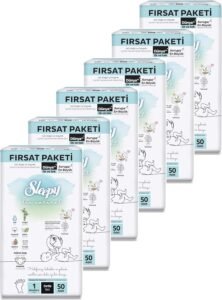 Sleepy Bio Natural Fırsat Paketi Bebek Bezi 1 Numara (Newborn) 300 Adet | Cırtlı Bez