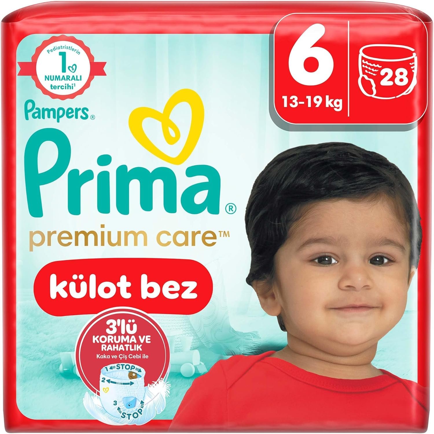 Prima Külot Bebek Bezi Premium Care 6 Numara (28 Adet) | En İyi Fiyat