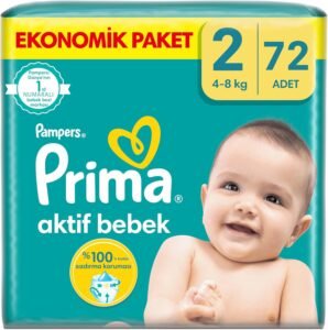 Prima Aktif Bebek 2 Beden (3-6 kg) 72 Adet Fırsat Paketi | Uygun Fiyat