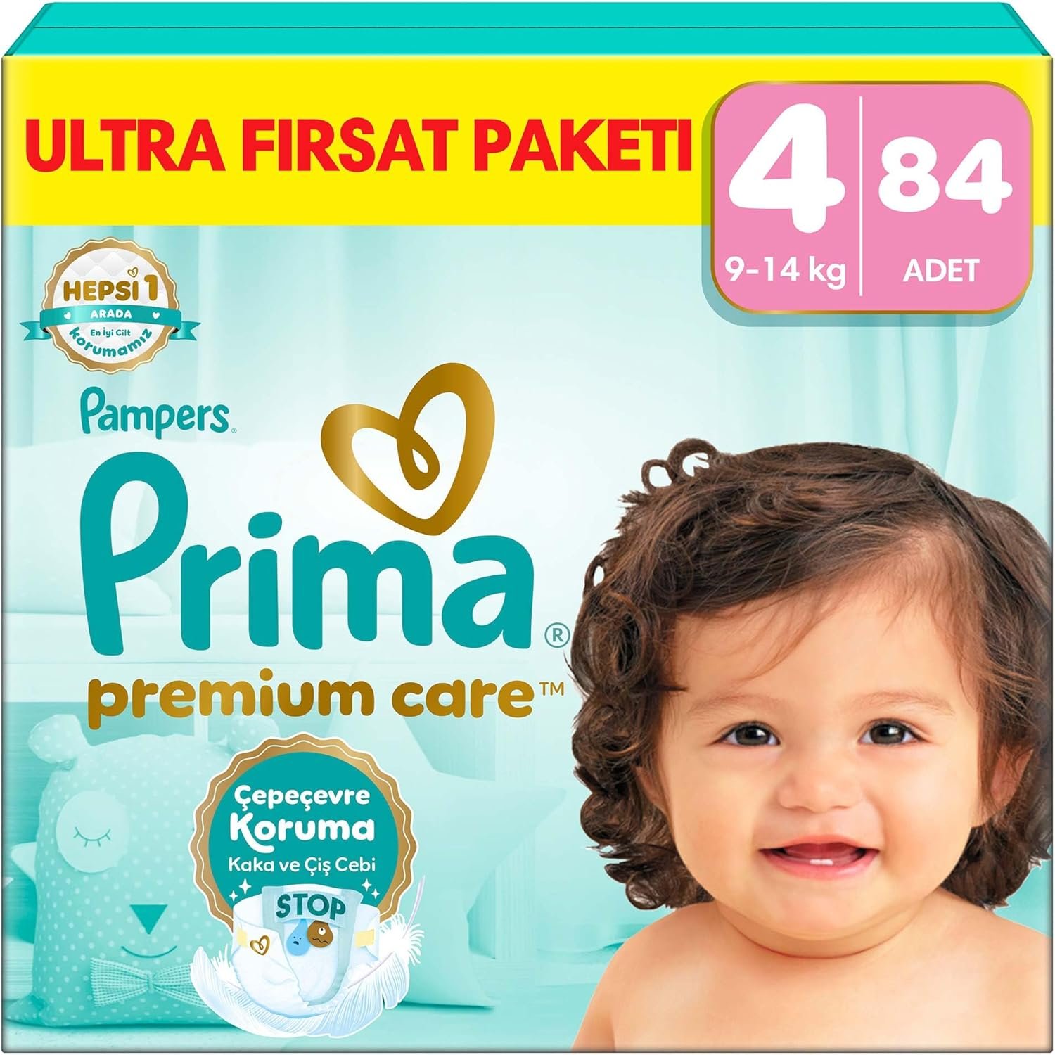 Prima Premium Care 4 Numara (8-14 kg) 84 Adet Ultra Fırsat Paketi - En İyi Bebek Bezi