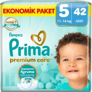 Prima Premium Care 5 Numara Bebek Bezi 42 Adet | Ekonomik Paket