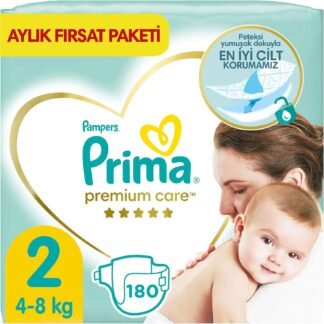 Prima Premium Care 2 Beden Bebek Bezi 180 Adet - Aylık Fırsat Paketi