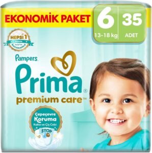 Prima Premium Care 6 Numara Bebek Bezi – 35 Adet | En İyi Fiyat