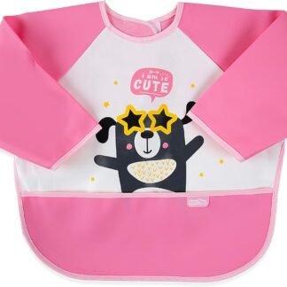 BabyJem Poli Muşamba Kollu Önlük Pembe Ekonomik Seçim