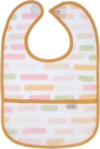 BabyJem Leke Tutmaz Önlük Pastel Şeritler Ekonomik Seçim