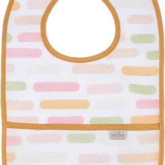 BabyJem Leke Tutmaz Önlük Pastel Şeritler Ekonomik Seçim