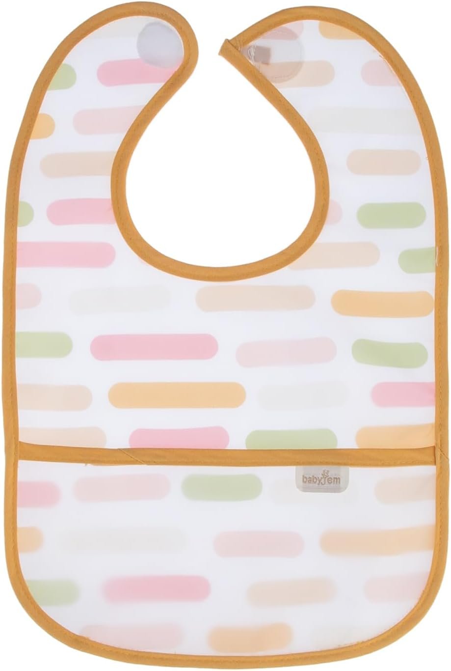 BabyJem Leke Tutmaz Önlük Pastel Şeritler Ekonomik Seçim