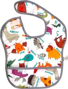 Yorni 6-24 Ay Zoo Sızdırmaz, Cepli ve Boyundan Cırtlı Bebek Mama Önlüğü – Ekonomik Seçim