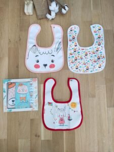 Sitilin Çift Katlı Çıtçıtlı Su Geçirmez Bebek Mama ve Salya Önlük 3 Adet Ekonomik Paket