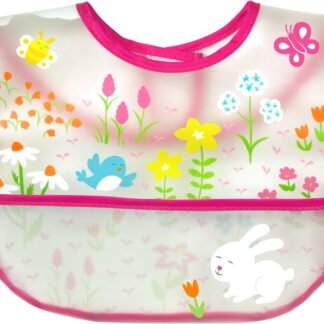 green sprouts I Play Baby 101361-251-25 Mama Önlüğü (Pembe, 9-18 Ay) - Günlük Kullanım